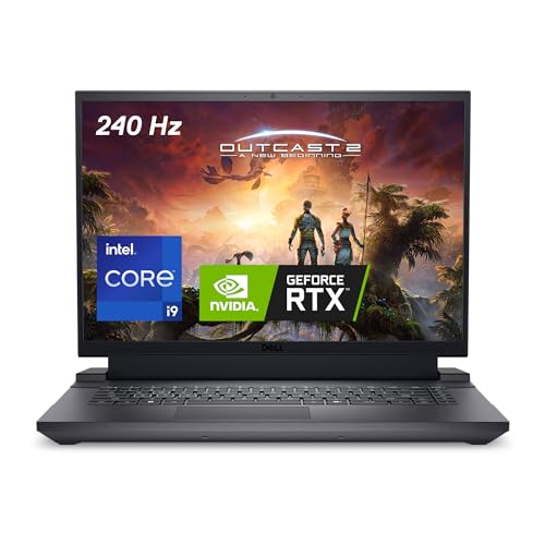 Dell G16 7630 Gaming Laptop – 16-inch QHD+ 240Hz 3ms Display, Intel Core i9-13900HX, 16GB DDR5 RAM, 1TB SSD, NVIDIA GeForce RTX 4070 8GB GDDR6, Windows 11 Home, Onsite Service – Metallic Nightshade