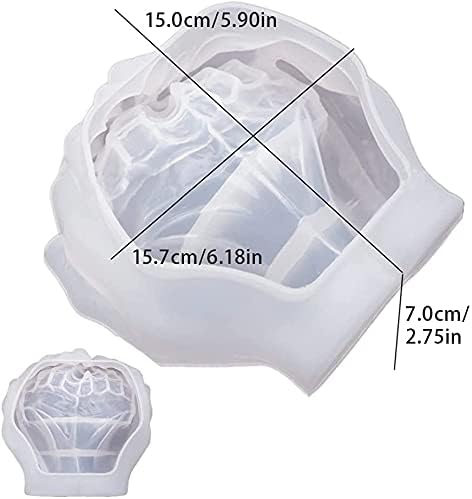 Miniatura 3 de Tvoip Bandeja creativa en forma de mano 3D de silicona modelo de caja de almacenamiento de manos Cenicero de resina epoxi molde de artesanía molde
