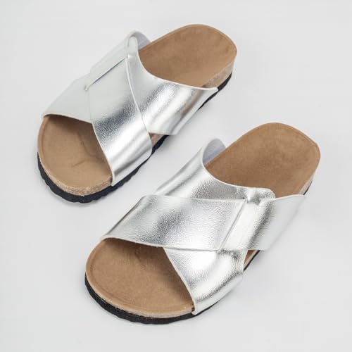 Summer Boys Girls Cork Footbed Slides Beach Sandals Open Toe Slippers2