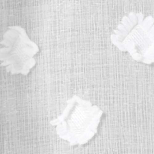 Lush Decor White Textured Dot Grommet Sheer Window Curtain Panel Pair (84" x 38"), 84" x 38, W 38" x L 84" (2 Panels) - Image 3