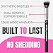 Beauty Junkees Concealer Brush Under Eye - Small Soft Fluffy Tapered Synthetic Cruelty Free Vegan Makeup Brush for Precision Setting Powder
