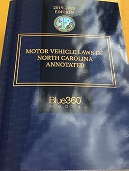 Paperback Motor Vehicle Laws of North Carolina Annotated 2019-2020 Book