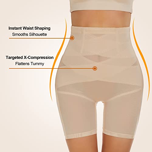 Shapewear For Women Tummy Control Body Shaper Butt Lifting Shapewear Stomach Shapewear Waist Trainer Thigh Slimmer Nude M #TOP1