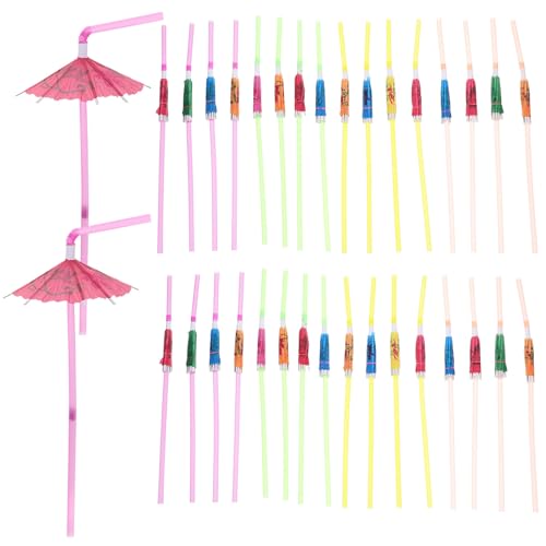 Wakauto Pitillos Desechables 100pcs Diseño Sombrilla miniatura 1