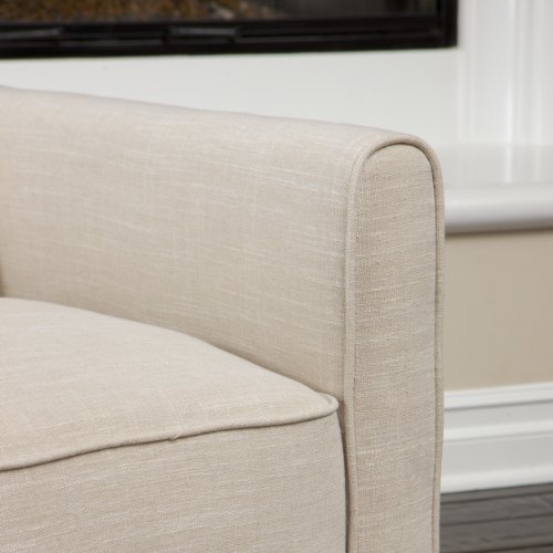 Sillón Darvis Piel Gamuza Beige Claro miniatura 4