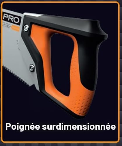 Scie égoïne PowerTooth™ FISKARS lame triple affûtage 55 cm coupe précise du bois - vue 8