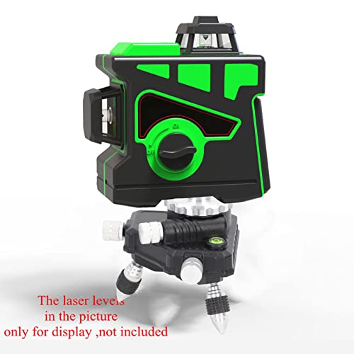 Base de ajuste de nível, adaptador de ajuste fino a laser de altura ajustável 360 ° rotativo Fácil d