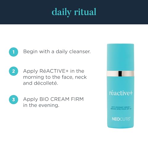 Image of NEOCUTIS ReACTIVE+ Vitamin C & E Antioxidant Serum with Broad‑Spectrum SPF 45 - Protects & Revitalizes Skin - Reduces Fine Lines & Redness - 1 fl. oz.