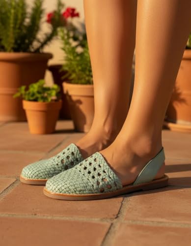 Image of Macarena Collection Womens Shoes Leather Sandals for Women | Huarache Handmade Mexican Sandals Women | Comfortable & Stylish Womens Sandals 2340