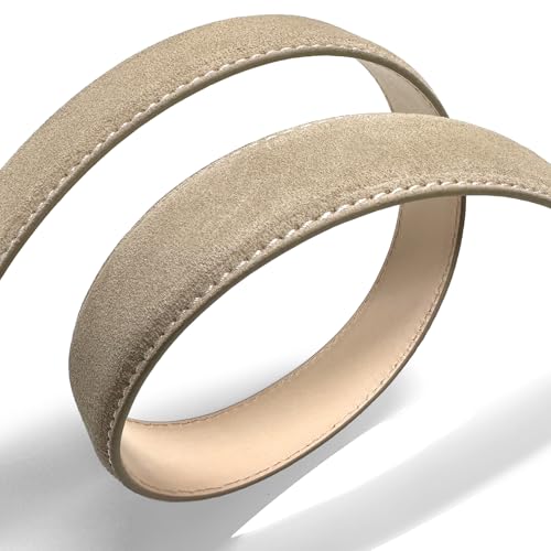 Image of Men's Belt Suede Full Leather Belt Casual Dress Leather Belt 1-3 /8 inch(35mm) Wide, Multi-Style Options