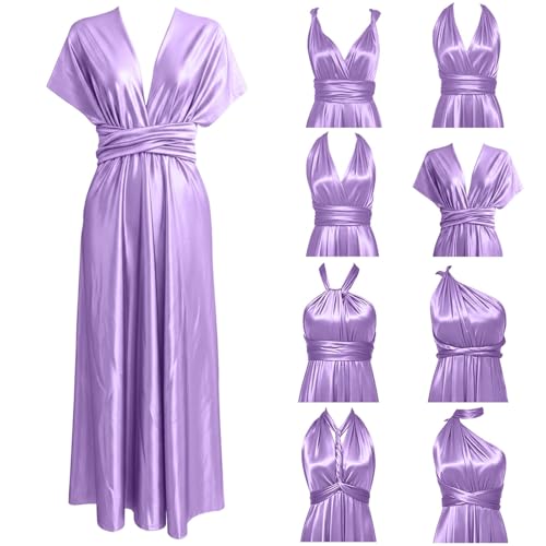 Vestido largo de línea A elegante con acabados fluidos y escote femenino