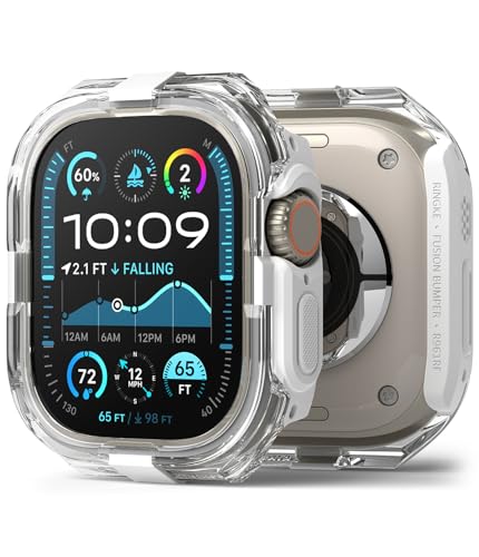 【Ringke】Apple Watch Ultra 3 / 2 / 1 ケース FUSION BUMPER PC+TPU素材 耐黄変 耐衝撃 衝撃吸収 保護ケース アップルウォッチウルトラ 3世代 / 2世代 / 1世代 スマートウォッチ バンパーケース