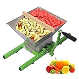 LIZAKI 7L Fruit Crusher & Press - Heavy Duty Stainless Steel Manual Juicer for Home Brewing, Cider Making - Effortless Crushing and Juicing for Adults, Seniors & Beginners (Without Barrels)
