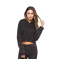 Algopix Similar Product 14 - Teen Girls Beaded Short Hoodie Xesvk