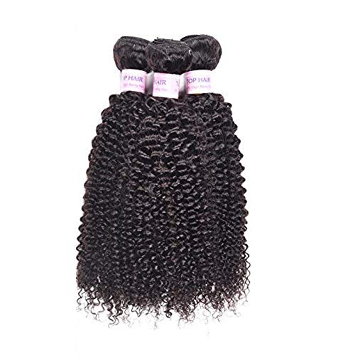 Brazilian Kinky Curly Unprocessed Virgin Jerry Curly Weaves Remy Human Hair Bundles Extensions Natural Black Color