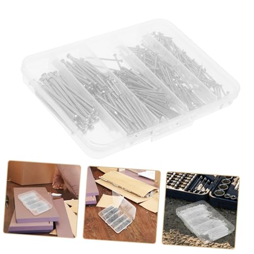 Image of Versatile Hardware Nails Kit for Picture Frames Wall Mounting Drywall Decorative Nails Easy Storage
