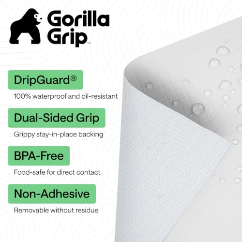 GORILLA GRIP DripGuard Non-Adhesive Shelf Liner, 12x120 Inch, White - image 2