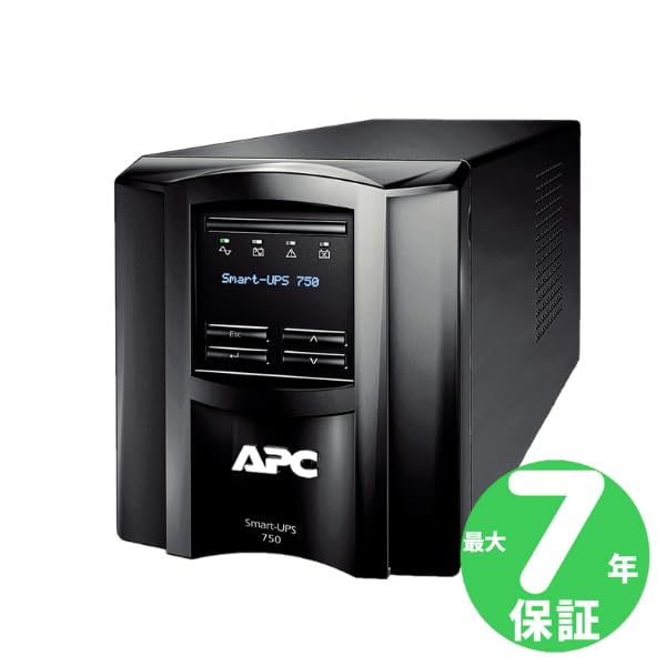 APC Smart-UPS 750 SMT750J 無停電電源装置 UPS Amazon | APC 無停電電源装置 UPS 750VA/500W SMT750J7W 7年保証