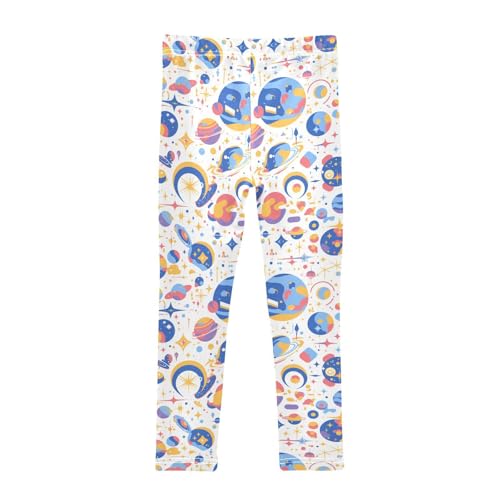 KLL Astronauts Constellations Planets Girls Legging Casual High Waisted Sweatpants Sports2