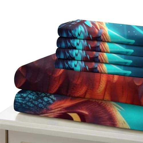 Housse de couette single zippée 140x200cm pour éviter que la couette ne glisse la nuit