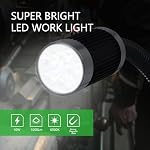 LED Magnetic Gooseneck Light, 10W 6500K 1000LM 110V Magnetic Flexible Light, Flexible Gooseneck with Upgraded Magnetic Base for Work Bench, Lathe Milling, Drill Press, Industrial Lighting