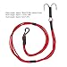 Keenso RC Crawler Durable Winch Strap with Stainless Steel Hooks for 1/10 1/8 RC Car, Reliable Towing Rope for Rescue Operations (Red)