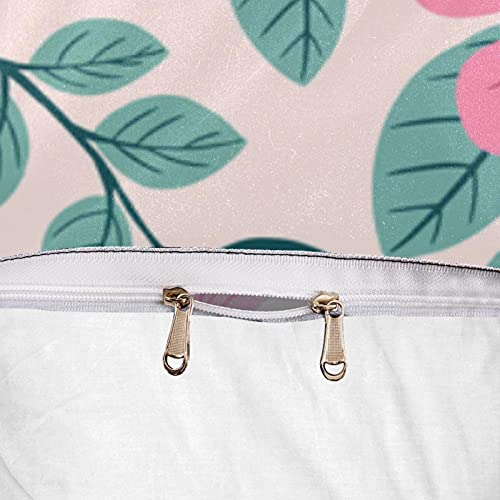 Parure de lit 3 pièces housse de couette floral coloré King Size et Queen Size - 7