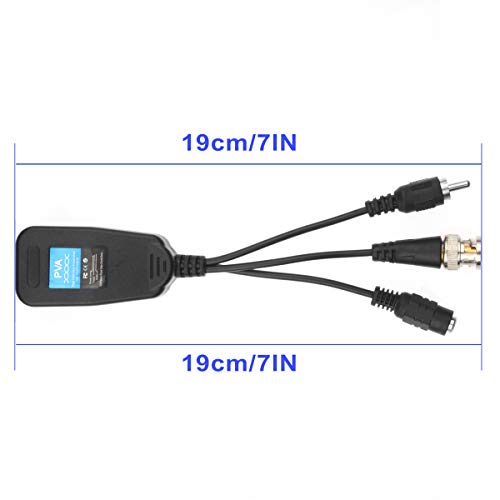 Passive Video Balun Connectors 4 Pairs Video Power Balun Audio Connector BNC to RJ45 Network Transceiver Cat5e/Cat6 BNC to ethernet Adapter AHD/TVI/CVI/CVBS For 720P-2MP Full HD Security Camera System - Image 3