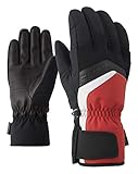 skihandschuhe herren schwarz rot Die Handschuhe können perfekt unter der Jacke getragen werden