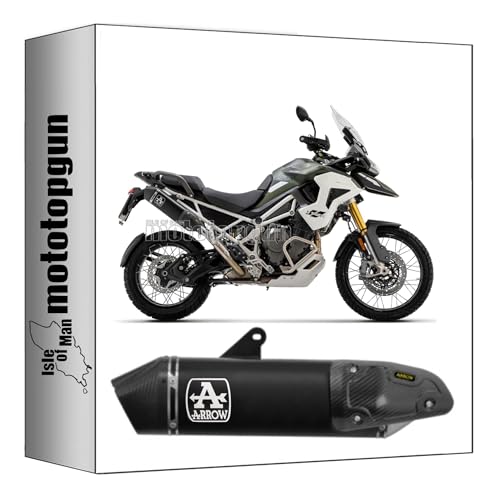 Echappement race veloce Arrow aluminium noir Triumph Tiger 1200