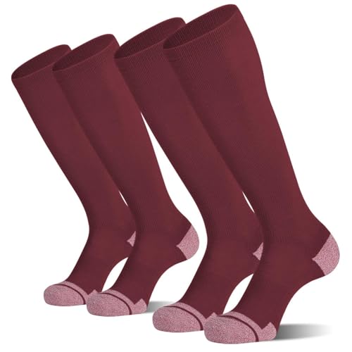 Image of CS CELERSPORT 2 Pack / 3 Pack Baseball Socks for Youth Kids and Adult Softball Soccer Socks Over the Calf Tube Socks
