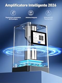 Amplificatore Segnale Cellulare 4G/3G/GSM con Antenna Integrata - Supporto Reti LTE e Band 1/3/7/8/20 | Ripetitore GSM Potente per Migliorare la Copertura | Compatibile con Reti 5G
