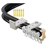 Verstellbare Luftschiene mit leisen Rädern – vielseitige Wand-/Deckenhalterung und anpassbare einfache Installation für Zuhause und Büro – verbessert die Platzeffizienz
