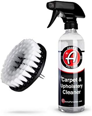 Adam's Carpet Drill Brush Combo - A Cleaning Tool Attachment for Scrubbing/Cleaning Carpet, Upholstery, Leather Seats & Chairs, Floor Mats, Trunk, Furniture, Interior Boat, RV & Car Accessories