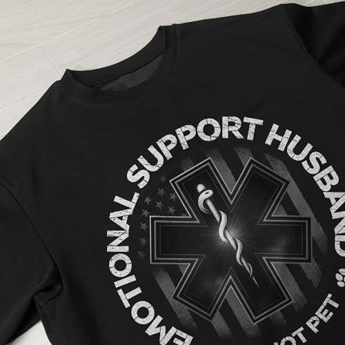 Emotional Support Husband T-Shirt, Do Not Pet Shirt, Husband Shirts from Wife, Funny Shirts for Men4