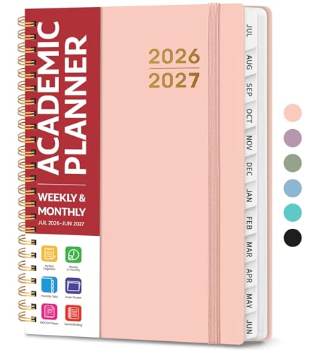 Planner 2026-2027 for Women & Men, Academic Monthly and Weekly Calendar Planner, Jul 2026 - Jun...