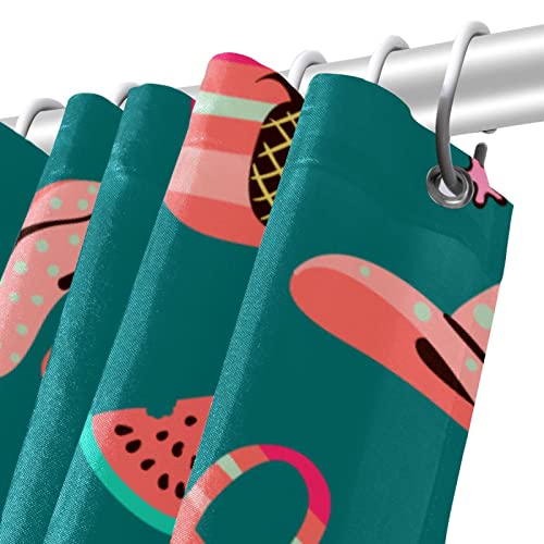 Rideau de douche anti fuite eau 152x183 cm lavable avec œillets et crochets