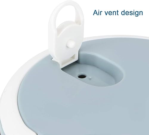 Miniatura 9 de Caja de almuerzo portátil de acero inoxidable, azul con doble aislamiento, contenedor de alimentos, caja térmica de doble capa, fideos de arroz con