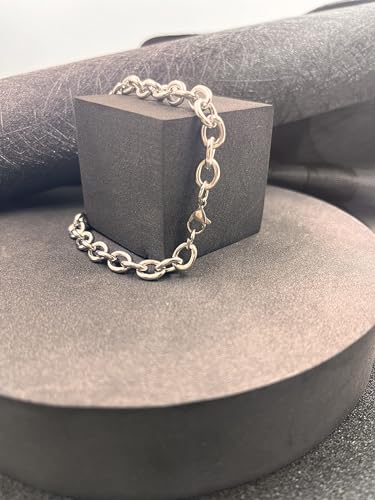 Image of THE MEN THING CIRCLELINK - 8mm Pure Stainless Steel European trending Style, O-shaped 7-9 inch Bracelet for Men & Boy