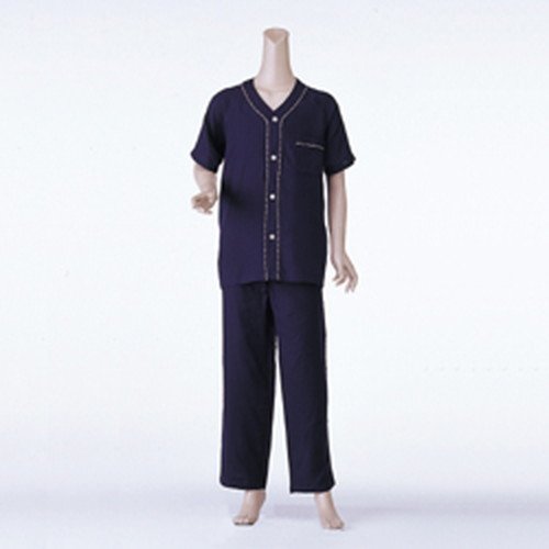 コべス 紳士楽らくガーゼパジャマ上下セット ネイビー No.800 LL
