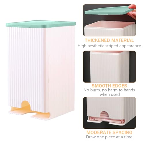 Image of HASTHIP Sanitary Pads Dispenser for 25-30 Pads Napkin Wall Storage Case Dustproof Waterproof Sanitary Pads Wall Holder Bathroom Sanitary Pads Bathroom Organizer, 11.5cmx11.5cmx19.5cm
