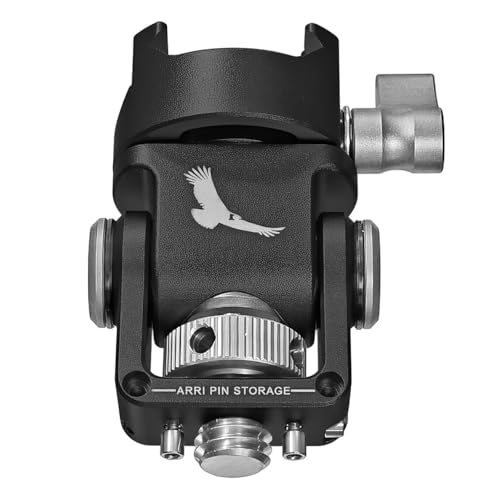 KONDOR BLUE | NATO Pan Tilt Monitor Mount with ARRI Locating Pin | 360 Swivel, 180 Tilt, Adjustable Tension Lock for Field Monitors and Camera Rigs | Black