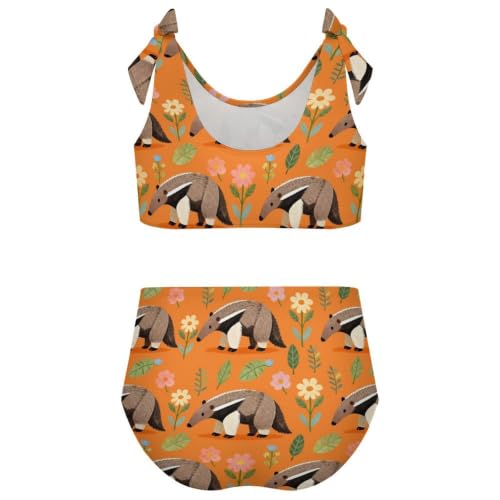 Image of Axolotl Girls Swimsuit Two Piece Swimwear Bathing Suit for Girls