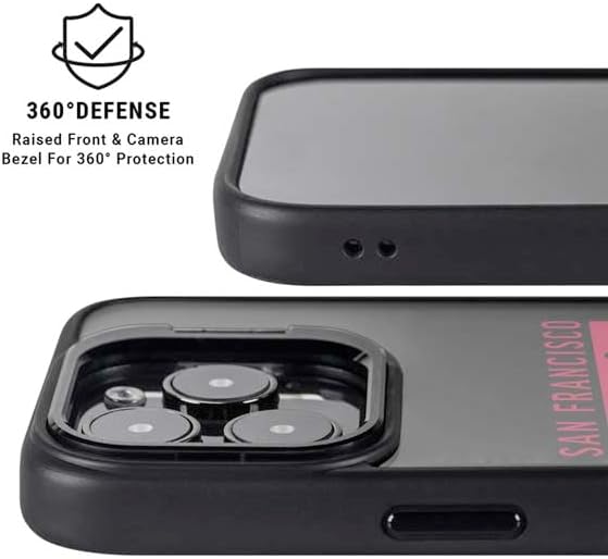 Skinit Kickstand Phone Case Compatible with iPhone 13 Pro - Officially Licensed NFL San Francisco 49ers Black Performance Series Design