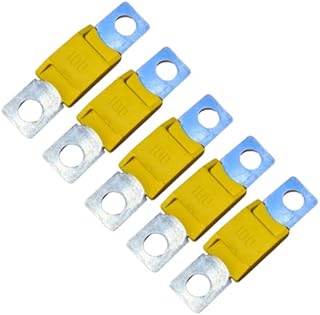 100 Amp Mega Fuse 5 Pack, Yellow
