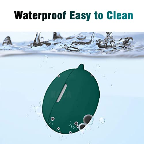 Image of KACA Protective Shockproof Silicone Cover Case with Buckle Compatible with Huawei Freebuds 4i (Green)