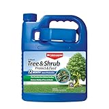 BioAdvanced 12 Month Tree and Shrub Protect and Feed Concentrate, 64 oz, Insect Killer, Tree Fertilizer & Plant Food