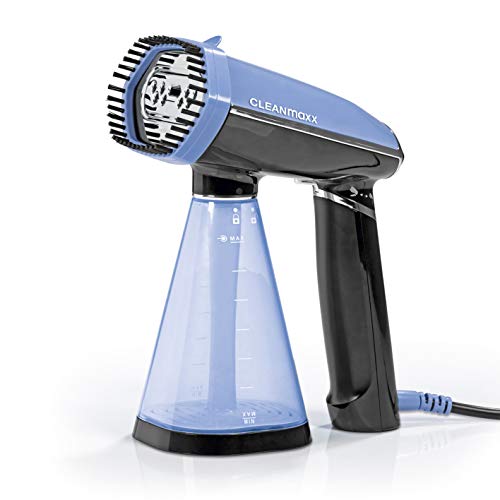 Preisvergleich Produktbild CLEANmaxx Faltbarer Dämpglätter Steamer / Als Reisebügeleisen oder im Haushalt geeignet, Kleidung auffrischen und Glätten / 1.600Watt [350ml Wassertank, blau]
