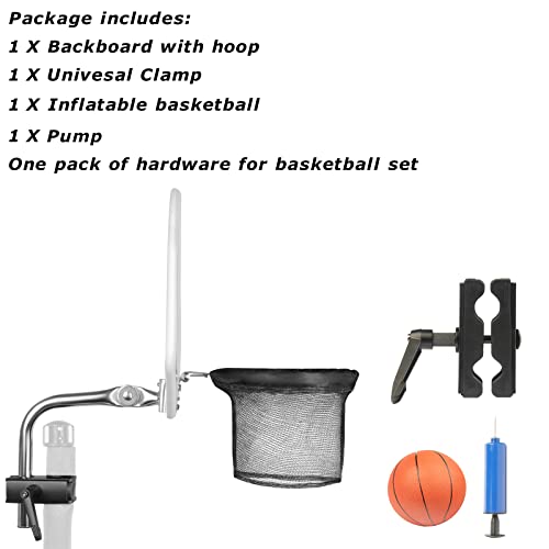 image for Zoomster Trampoline Basketball Hoop with Mini Basketball Easy to Insta