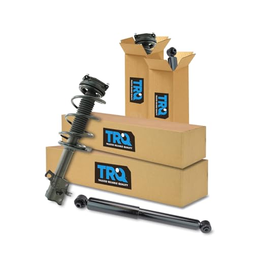 Image of TRQ Front and Rear Complete Strut Assembly & Shock Absorber Kit Complete Strut & Coil Spring Assembly Compatible with 2012-2013 Nissan Rogue 2014-2015 Rogue Select